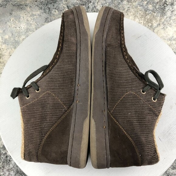 Airwalk Men\'s Size 13 Brown Corduroy Closed Toe Faux Sherpa Lined Chukka Boots main image 6